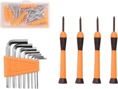 126 Piece Tool Set General Household Hand Tool Kit Orange