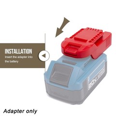 Adapter For Hercules 20V Lithium Battery to Fits Bauer 20V Tools – Adapter Only