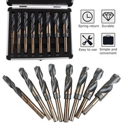 8PCS/Set HSS Drill Bits Black Gold Multi-Bits Twist Metal Drill Bit 9/16&Prime;-1 »