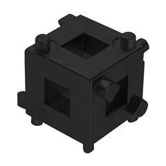 Surosha Cube Brake Caliper Compression Tool, Car 1.3*0.98*1.3 inches, Black