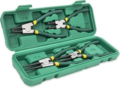 4Pcs 7&Prime; Internal/External Snap Ring Pliers Set Heavy Duty Circlip Pliers Kit