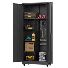 Garage Storage Cabinet System 5-Pcs Workshop Set for Garage Tool Metal Cabinets