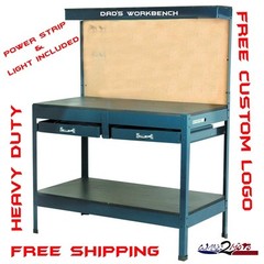 Workbench Work Garage Table Storage Hobby Steel fits husky dewalt edsal drawer