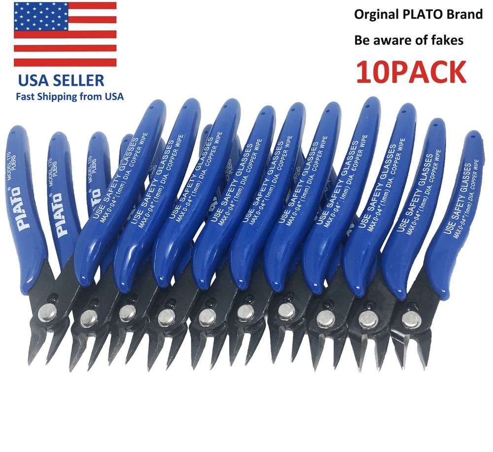 1/5/10PCS Plato 170 Flush Wire Cable Cutter Side Cutting Plier Nippers DIY Tool