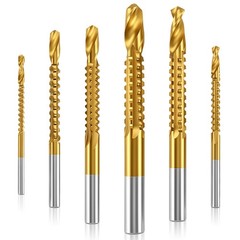Elegaperma 6 Pack Side Cutting Drill Bit, Metal Drill Saw Bit, High-Speed Ste…