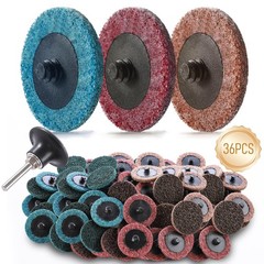 36PCS Premium Quick Change Surface Conditioning Discs, 2-Inch 3 Grit Nylon Non-W