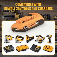 2 PACK replace for Dewalt 20V Volt Max DCB204 4.0Ah Lithium Batteries DCB206 US