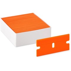 Plastic Razor Blades 100 Pack Double Edge Scraper Replacement