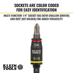 Klein Tools 32768 Impact Driver Set, 3-in-1 SAE One Size, Silver