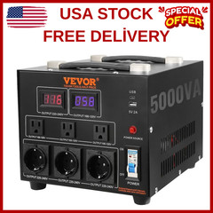 TRANSFORMADOR DE CORRIENTE 5000W CONVERTIDOR DE VOLTAJE 220V A 110 O 110V A 220V