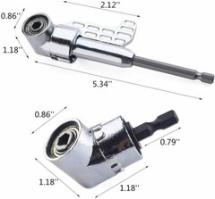 105 Degree Right Angle Drill Socket Adapter Flexible Shaft Extension Bit Driver