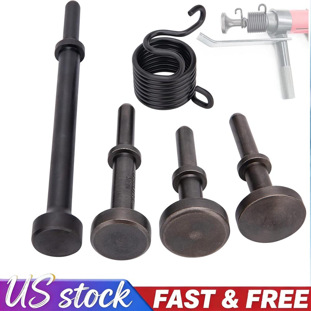 5Pack Smoothing Pneumatic Air Hammer Bits Air Chisel Bits Tool Set W Spring NEW