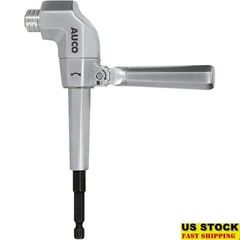 Right Angle Drill Attachment Adjustable Adapter 500 in-lbs Torque Steel Gear New
