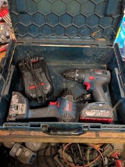 BOSCH COMBO KIT (DDS181 & 25618) Drill & Impact Driver w/Charger & 2 Batteries
