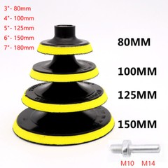 80 – 180mm Hook & Loop Backing Pad For Sanding Discs Angle Grinder Drill Adaptor