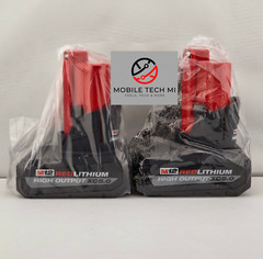 Milwaukee M12 2 Pack X2 HIGH OUTPUT 5.0 Ah XC5.0 Battery Pack 48-11-2450 OEM