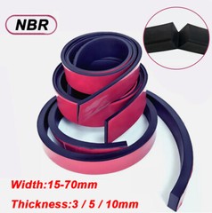 Solid Rubber Strip Black Self Adhesive Backed Roll NBR Anti Oil Seals Gasket