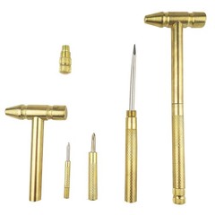 Multi Functional 6 in 1 Screwdriver Set with Magnetic Bits Golden Color