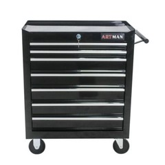 Mobile Workbench Rolling Tool storage Cabinet w/7 Drawers Single Door Tool Chest