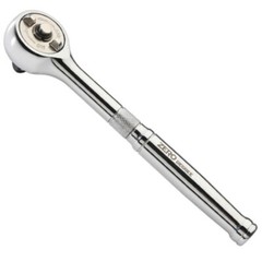 Zero Degree 1/2&Prime; Inch Drive Gearless Ratchet Nickel Plated 1&Prime; Turning Arc 38152