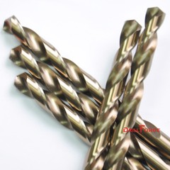 DRILLFORCE 10PCS 3/16&Prime; COBALT DRILL BIT SET HSS M35 TWIST TOOLS METAL DRILL BITS