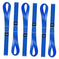 Soft Loop Tie Down Straps – 1,500 Load Capacity & 4,500 Lbs 12 Inch Blue