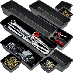 Tool Box Organizer Tray Divider Set, Extra Large Toolbox Trays, Tool Box Orga…