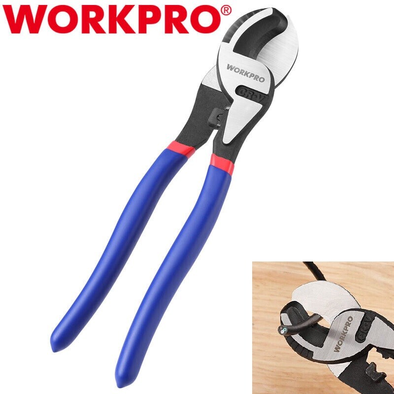 WORKPRO 9-1/4&Prime; High Leverage Cable Cutter Wire Cutter for Copper Wire Heavy Duty