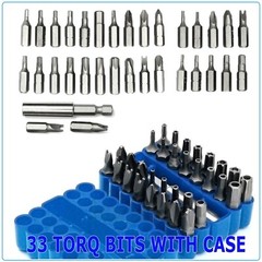 Bit Set Tamper Proof Security Torq Hex Star Spanner Tri Wing Screwdriver 33 Torx