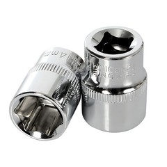 3/8&Prime; Socket Set Drive 6 Points Shallow & Deep Sockets Metric Wrench CRV 6mm-24mm
