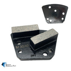 Trapezoid Grinding Tooling For Concrete Floor Grinders Medium Bond Grit 30/40