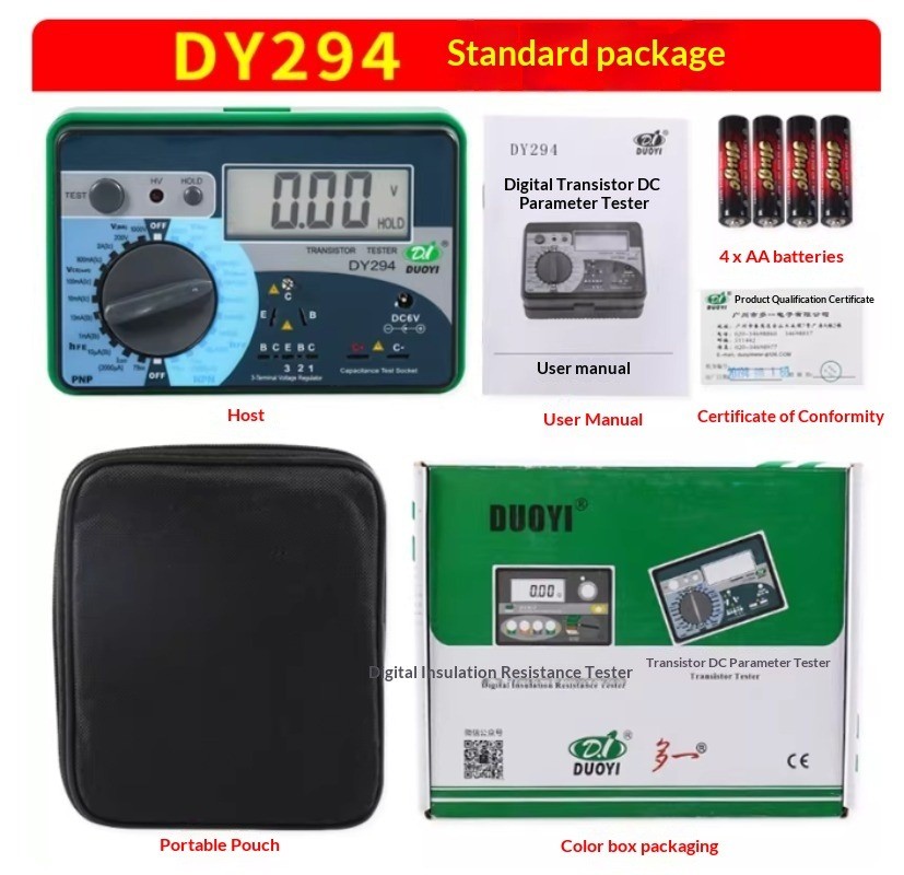 Digital Transistor Dc Parameter Tester Dy294 Capacitor Inductance Diode