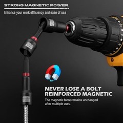 80-Piece Magnetic Nut Driver Set with Socket Adapters, Quick Release, Universal