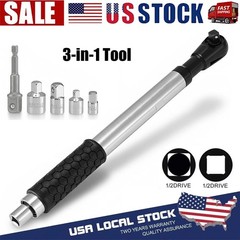 1/2&Prime; Offset Extension Wrench Impact Ratchet Extender for Electric Drill 3/8&Prime; 1/4