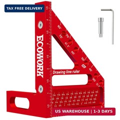 3D Multi-Angle Measuring Ruler Woodworking Square, High Precision Aluminum Alloy