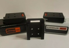**2 Pack** Black & Decker 40V Wall/Undershelf Locking Battery Holder Mount