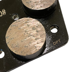 Trapezoid Grinding Discs For Bolt on Concrete Grinders Soft Bond 30 Grit 18 Pack
