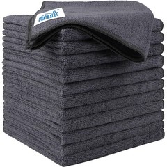 Microfiber Cleaning Cloth 12 Pack 12.5×12.5 inch Lint Free Car Kitchen
