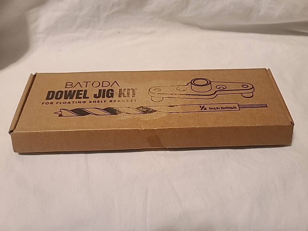 Dowel Jig Kit for Floating Shelf Bracket with 1/2&Prime; X 9.5&Prime; Drill Bit Self-Cente