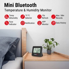 TempPro TP357W Smart Hygrometer Thermometer Bluetooth App Indoor Humidity Meter