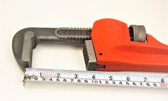 Hoteche H.D. Pipe Wrench 24&Prime; Forged Steel Plumber Dipped Handle