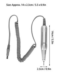 12V Replacement Handle for Electric Nail Approx. 14 x 2.3cm / 5.5 x 0.9in