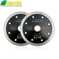 2pcs 4.5&Prime;/4&Prime; Thin Continue rim Diamond Cutting Disc Saw blades for Ceramic/Tile
