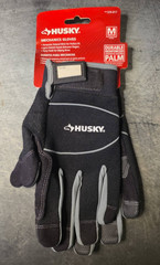 Husky Heavy Duty Mechanics Work Gloves Pair Size Medium