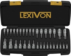 LEXIVON Master TORX Bit Socket Set,Premium S2 Alloy Stee Complete 34-Piece LX149