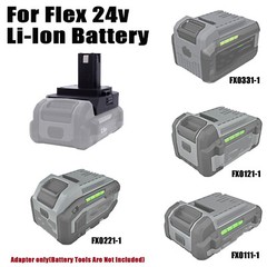 New Adapter Suitable For FLEX 24V Lithium-Ion Battery To Fits Ryobi18V Tools