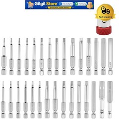 Durable Magnetic Hex Bit Set – 30 Pack of 60mm S2 Steel Bits for Precision
