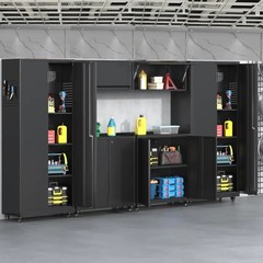 Garage Storage Cabinets System Workshop Tool Cabinet Boxes Set Metal Tool Chest