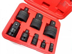 8Pcs Impact Socket Reducer Adapter Set Convertor Adaptors 1/4&Prime; 3/8&Prime; 1/2&Prime; 3/4&Prime; 1&Prime;
