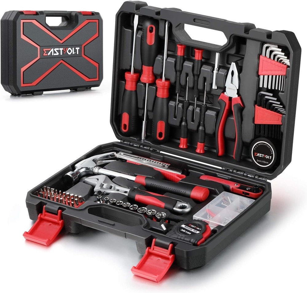 128-Piece Durable Tool Set with Portable Storage Toolbox – Perfect for DIY
